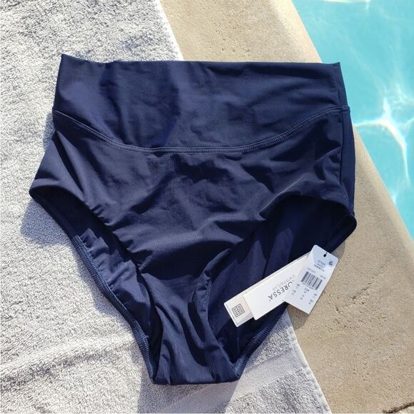 Amoressa by Miracle Suit Swim Wear Martini New Moon Blue High Waisted 10 - Picture 4 of 9